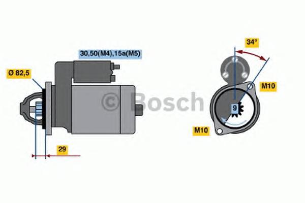 0001314027 Bosch motor de arranco