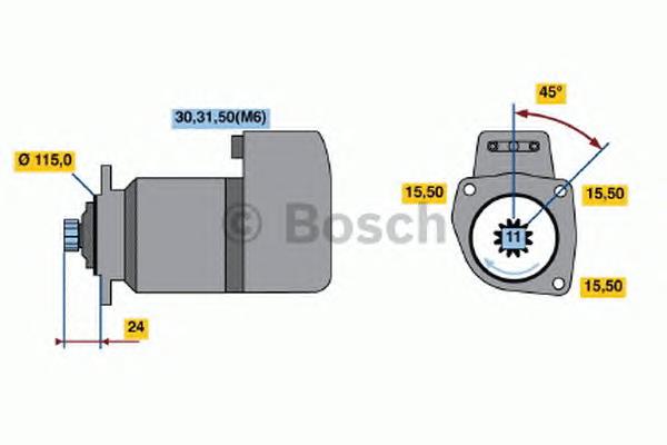 0001417073 Bosch motor de arranco