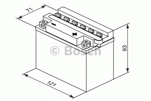 Аккумулятор автомобильный Bosch 0092M4F170 цена, от 22.87 USD