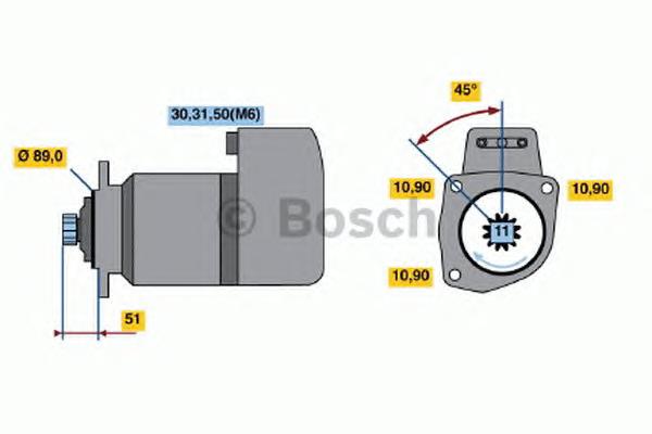 0001416038 Bosch motor de arranco