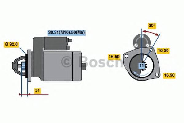 0001371018 Bosch motor de arranco