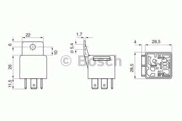 Реле электрическое многофункциональное Bosch 0332209152 цена, от 3.83 USD