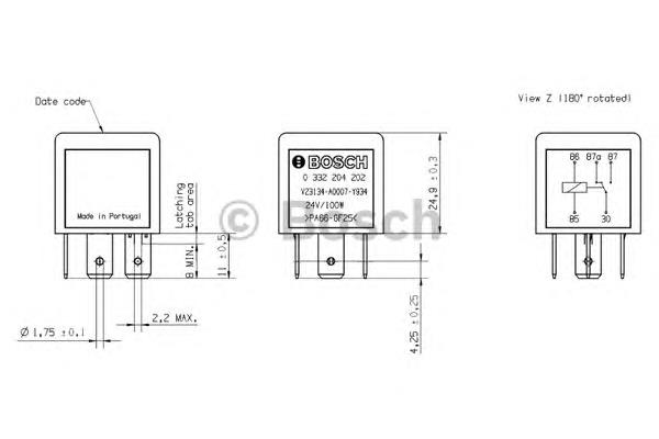 Купить 0332204202 Bosch Реле