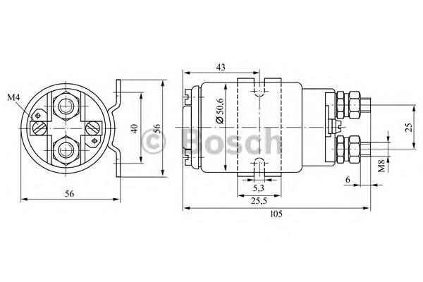 Втягивающее Bosch 0333009004 цена, от 26.86 USD