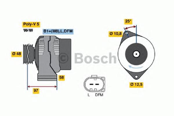 0124225010 Bosch Генератор автомобильный