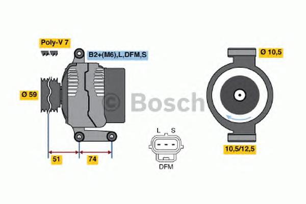 0124315019 Bosch gerador