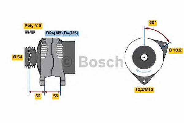 0124425024 Bosch gerador