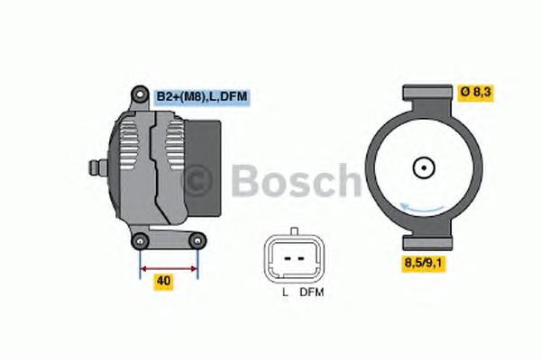 0 124 415 040 Bosch gerador