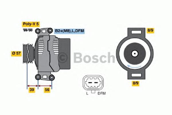 0124425053 Bosch gerador