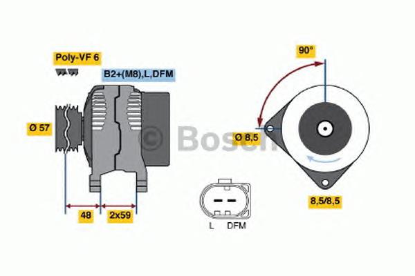 BBA2578 Borg&beck gerador