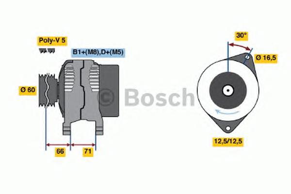 0124325145 Bosch gerador