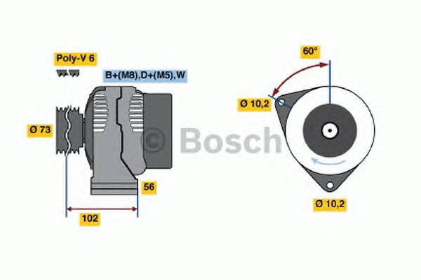 Генератор 0123520015 Bosch