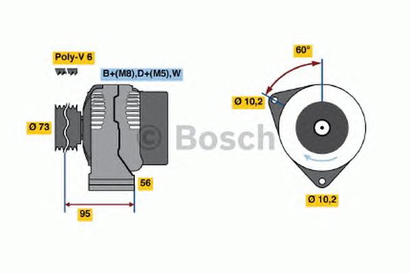 Генератор 0123520030 Bosch