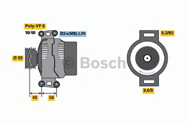 0124625033 Bosch gerador