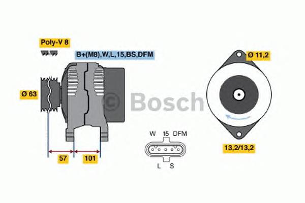 0124655013 Bosch Генератор автомобильный