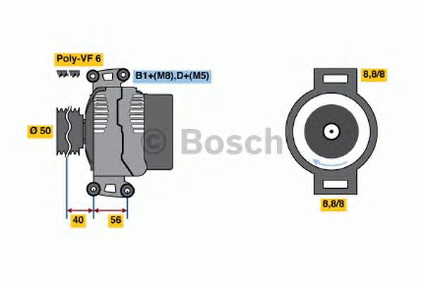 0.124.625.020 Bosch gerador