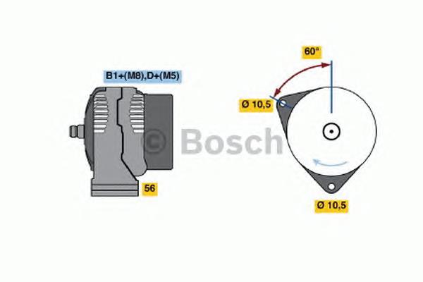 0124625031 Bosch gerador