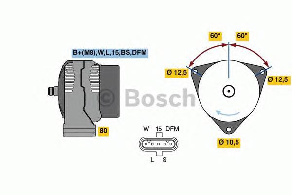 0.124.655.023 Bosch gerador