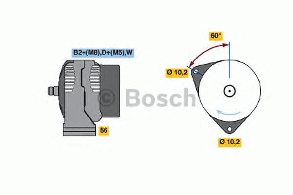 0124615041 Bosch gerador