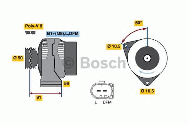 0124615049 Bosch gerador