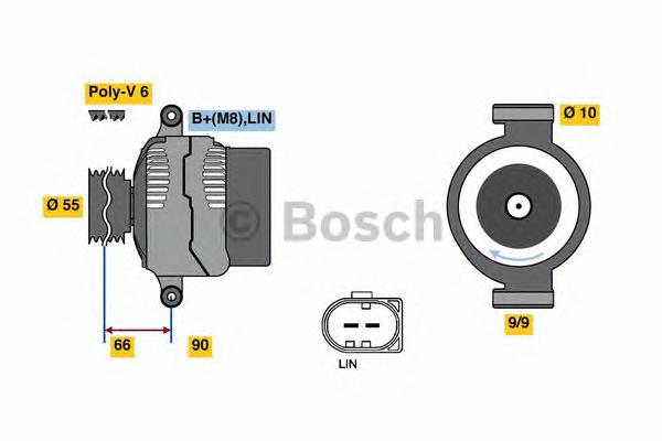 0125711158 Bosch gerador