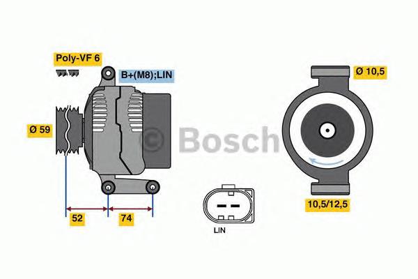 0.125.711.058 Bosch gerador