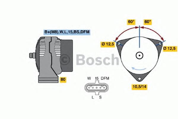 0.124.655.039 Bosch gerador