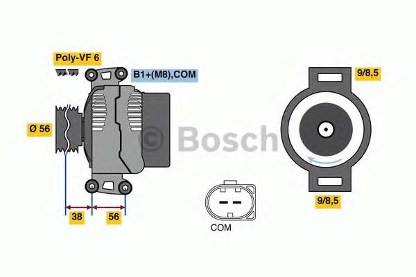 0 125 711 044 Bosch gerador