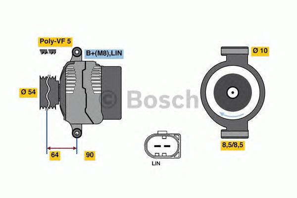 0125811109 Bosch gerador