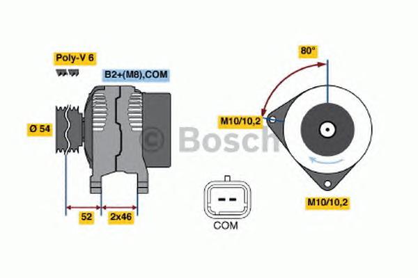 0124525063 Bosch gerador