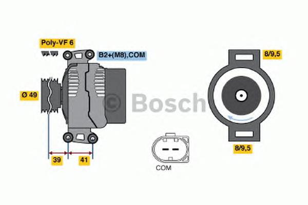 0124525059 Bosch gerador