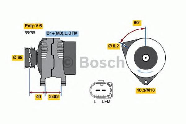 0124515040 Bosch gerador