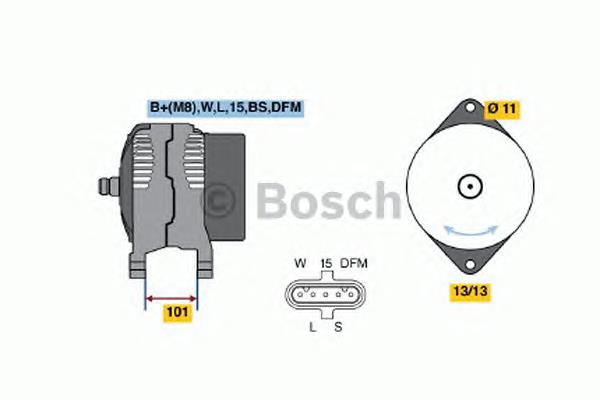 0.124.555.020 Bosch генератор