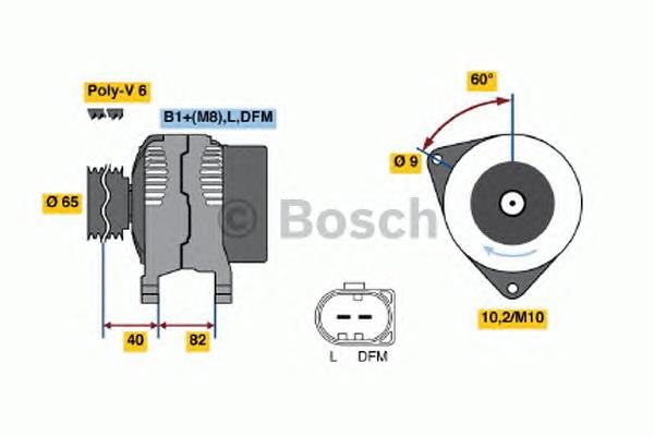 0124525087 Bosch gerador