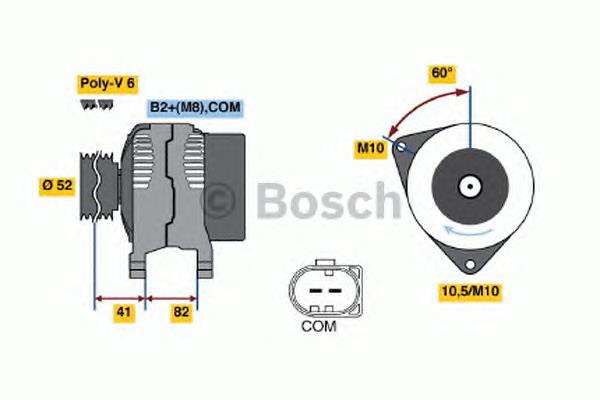 0124525106 Bosch gerador