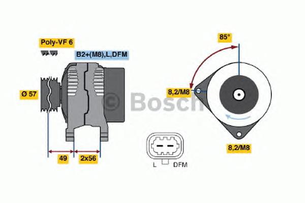 1986A01157 Bosch gerador