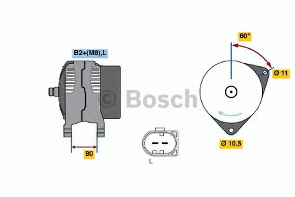 0124525064 Bosch gerador