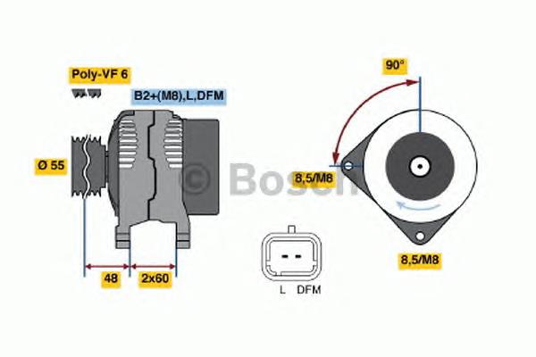 0 124 525 082 Bosch gerador