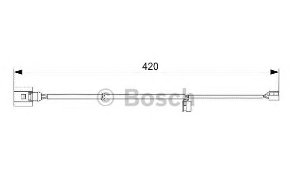 1987473012 Bosch sensor dianteiro de desgaste das sapatas do freio