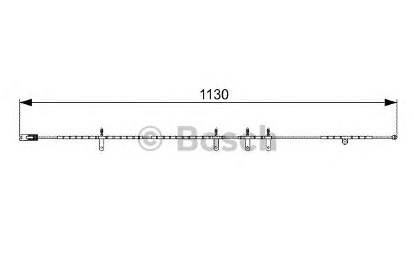 1987473016 Bosch sensor traseiro de desgaste das sapatas do freio