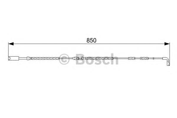 1987473030 Bosch sensor dianteiro de desgaste das sapatas do freio