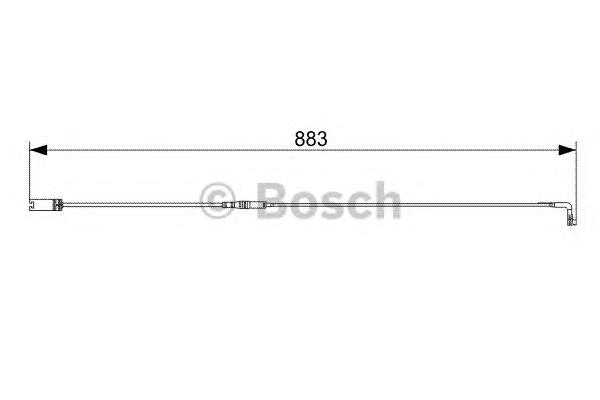 1987473005 Bosch sensor traseiro de desgaste das sapatas do freio