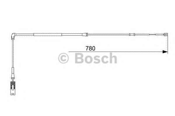 1987473009 Bosch sensor dianteiro de desgaste das sapatas do freio