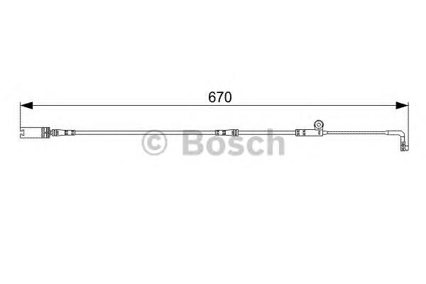 1987473002 Bosch sensor dianteiro de desgaste das sapatas do freio