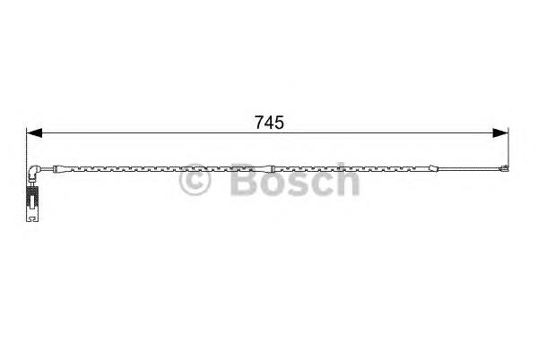 1987473000 Bosch sensor dianteiro de desgaste das sapatas do freio