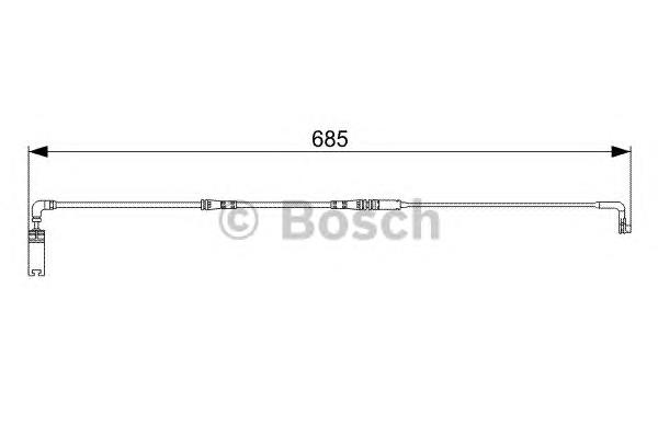 1987473003 Bosch sensor traseiro de desgaste das sapatas do freio