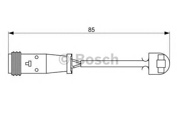 1987473038 Bosch sensor traseiro de desgaste das sapatas do freio