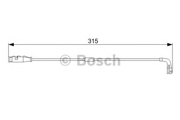 1 987 473 039 Bosch sensor dianteiro de desgaste das sapatas do freio