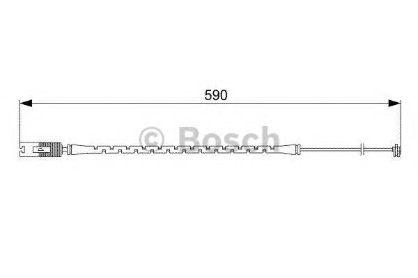 1987473042 Bosch sensor dianteiro de desgaste das sapatas do freio