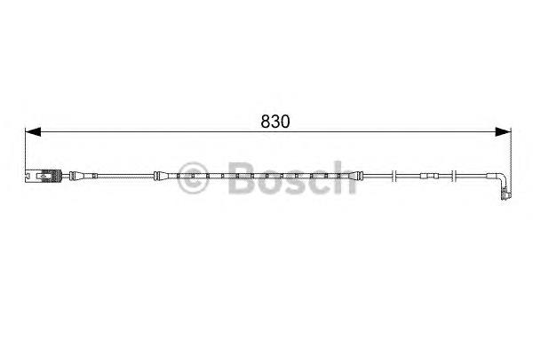 1987473043 Bosch sensor dianteiro de desgaste das sapatas do freio